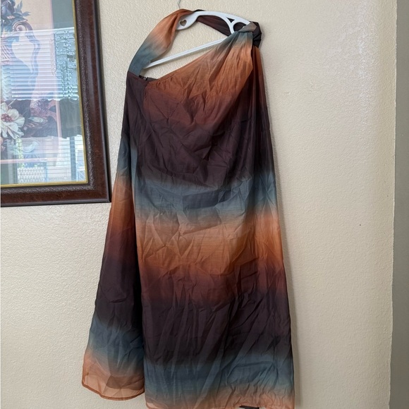 Banana Republic Organza Maxi Dress Size 6 Petite - Picture 2 of 4